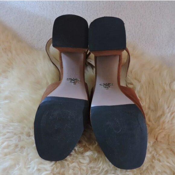 36.5 Prada Suede Platform Ankle Strap Sandals - Picture 9 of 10